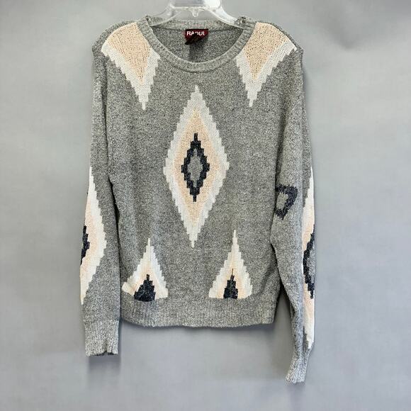 Vintage 80s silk/wool blend gray dolman sleeve sweater size medium - Picture 14 of 14